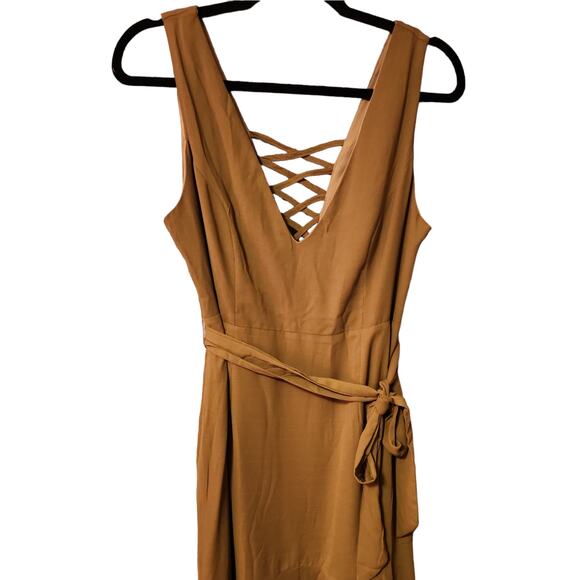 NWT WonderLust LA Olive Green Back Crisscross Design Size Large - Picture 5 of 9